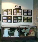 collection of photos and period clothing